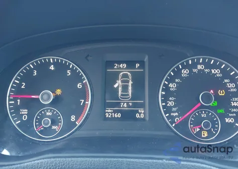 2012 Volkswagen Passat 2.5L Sel из США, поврежденный, VIN 1VWCH7A35CC059990